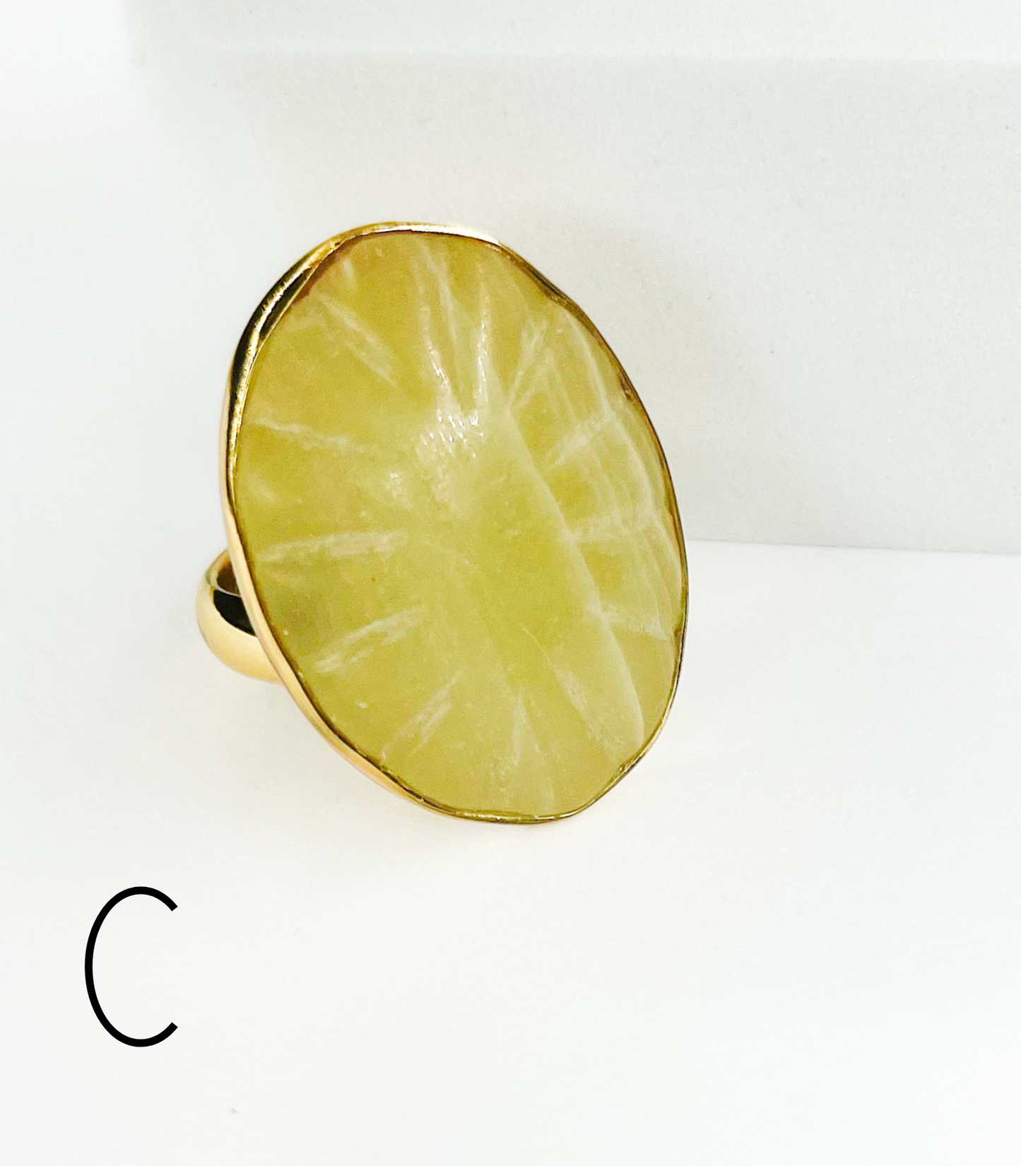 Carved Mix Stones Faceted Ring-Alchemia