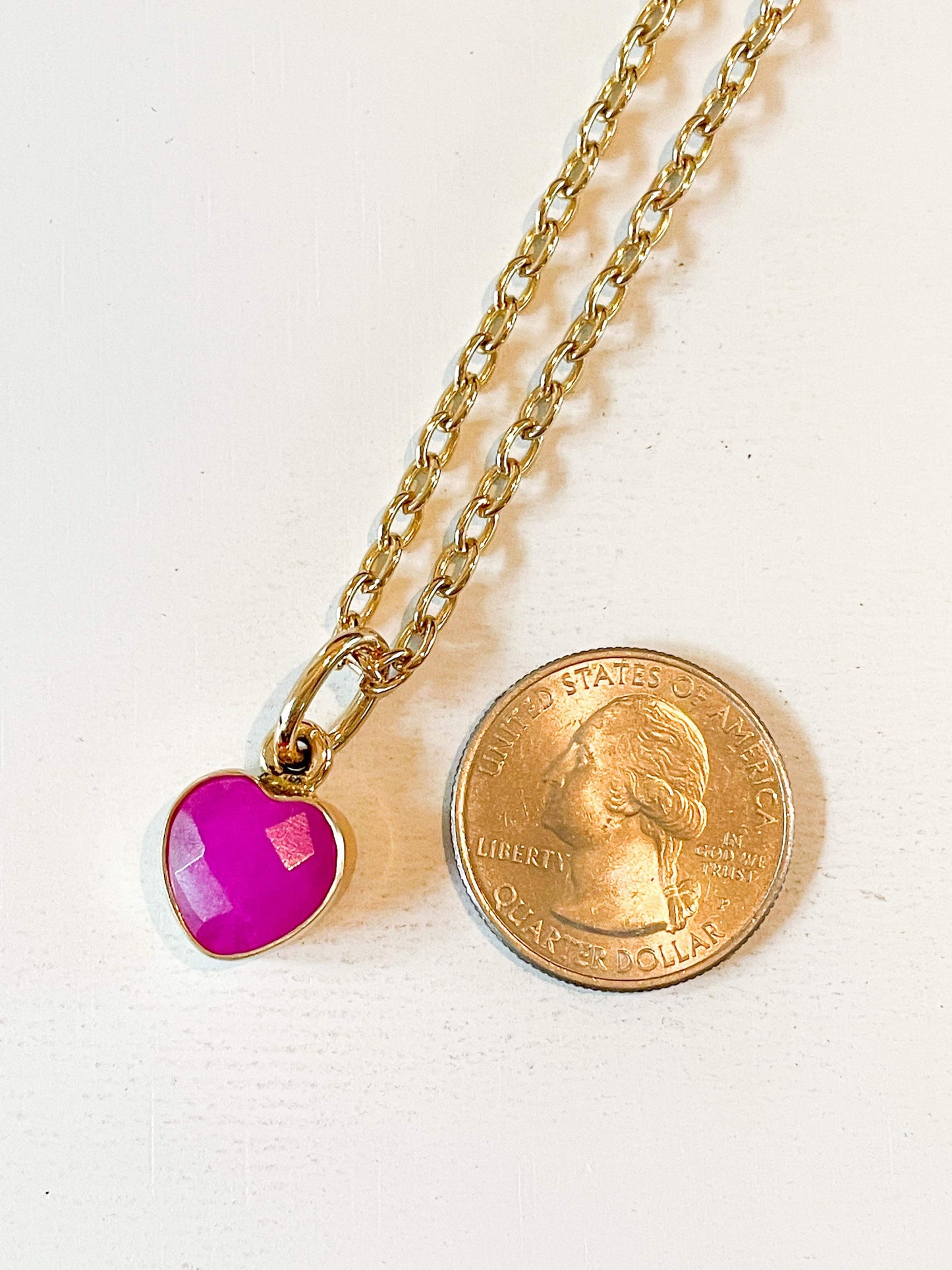 Heart Color Enhance Quartz Charm-Alchemia