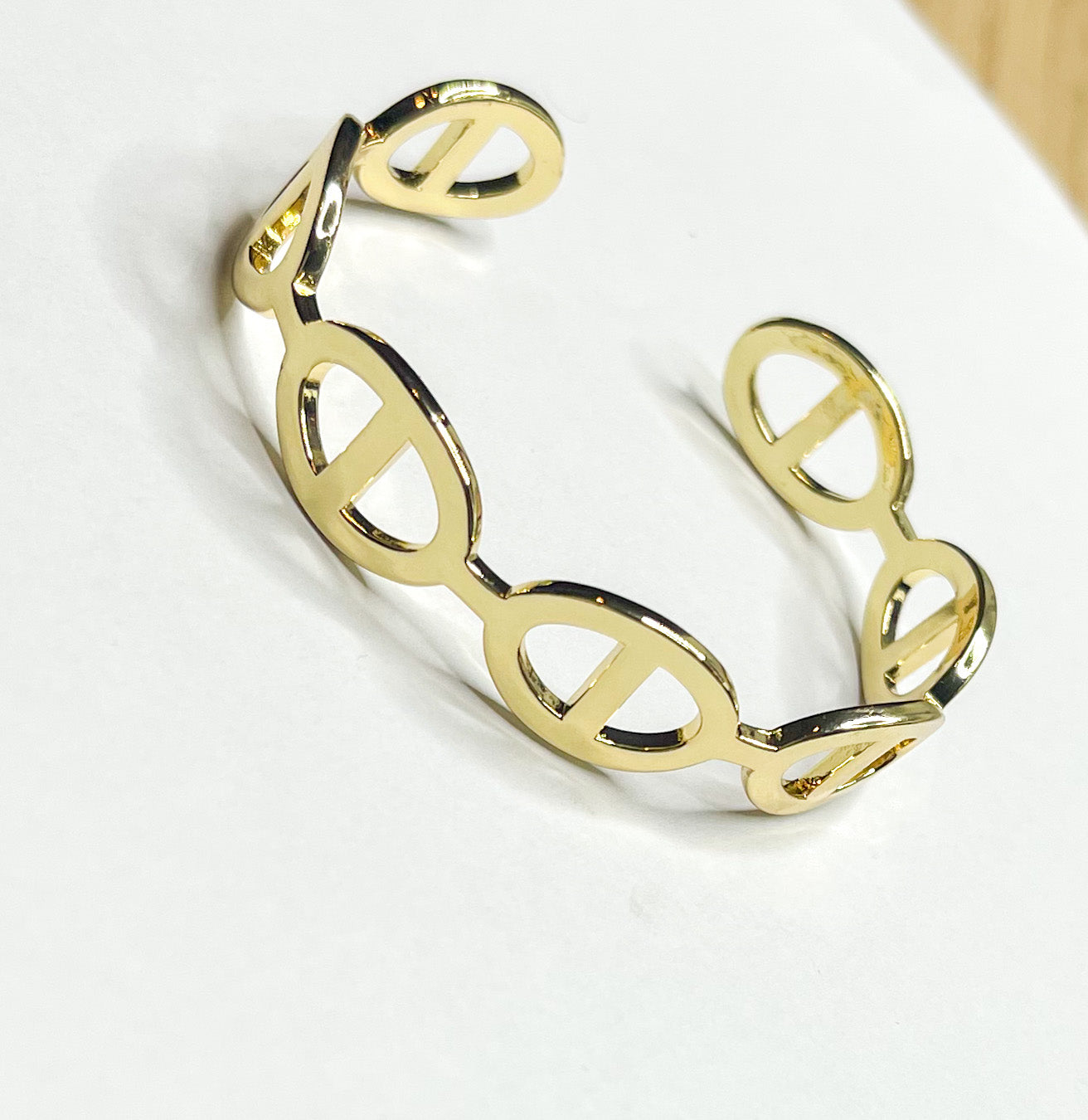 Cuff Puff Mariner Design-18K Gold Filled