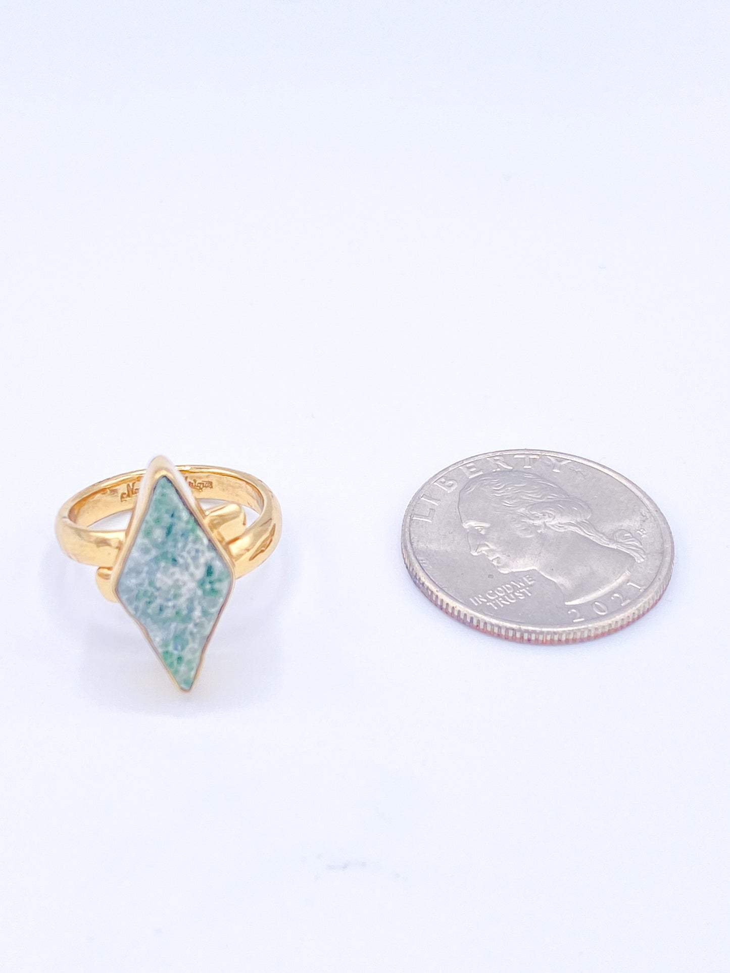 Mariposite Diamond Adjustable Ring - Alchemia