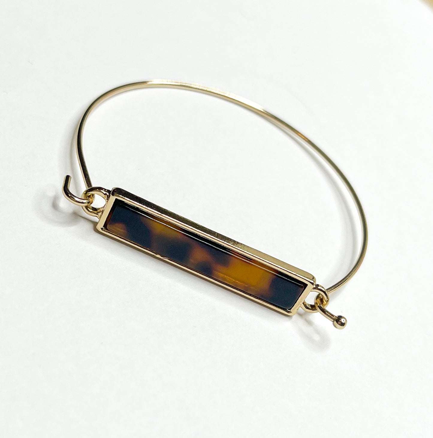 Stone look Bangle - 18k Filled Gold