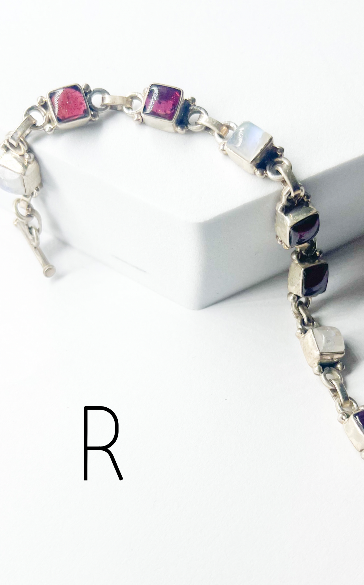 Natural Stone Bracelets - Solid Sterling Silver