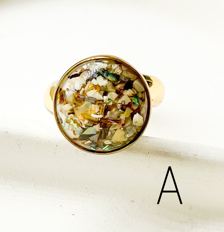 Glass Dainty Ring Mix-Alchemia