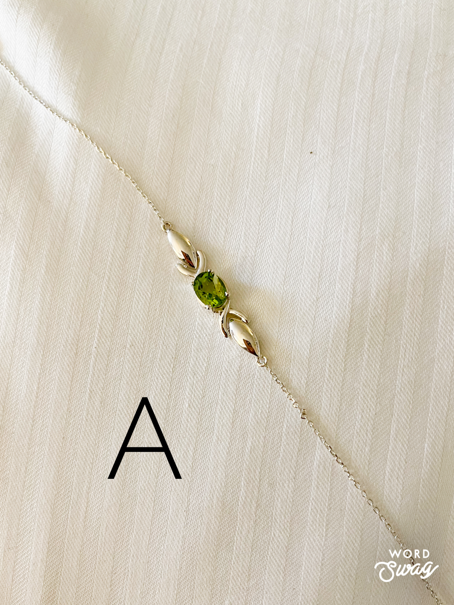 Peridot Bracelet-Solid Sterling Silver