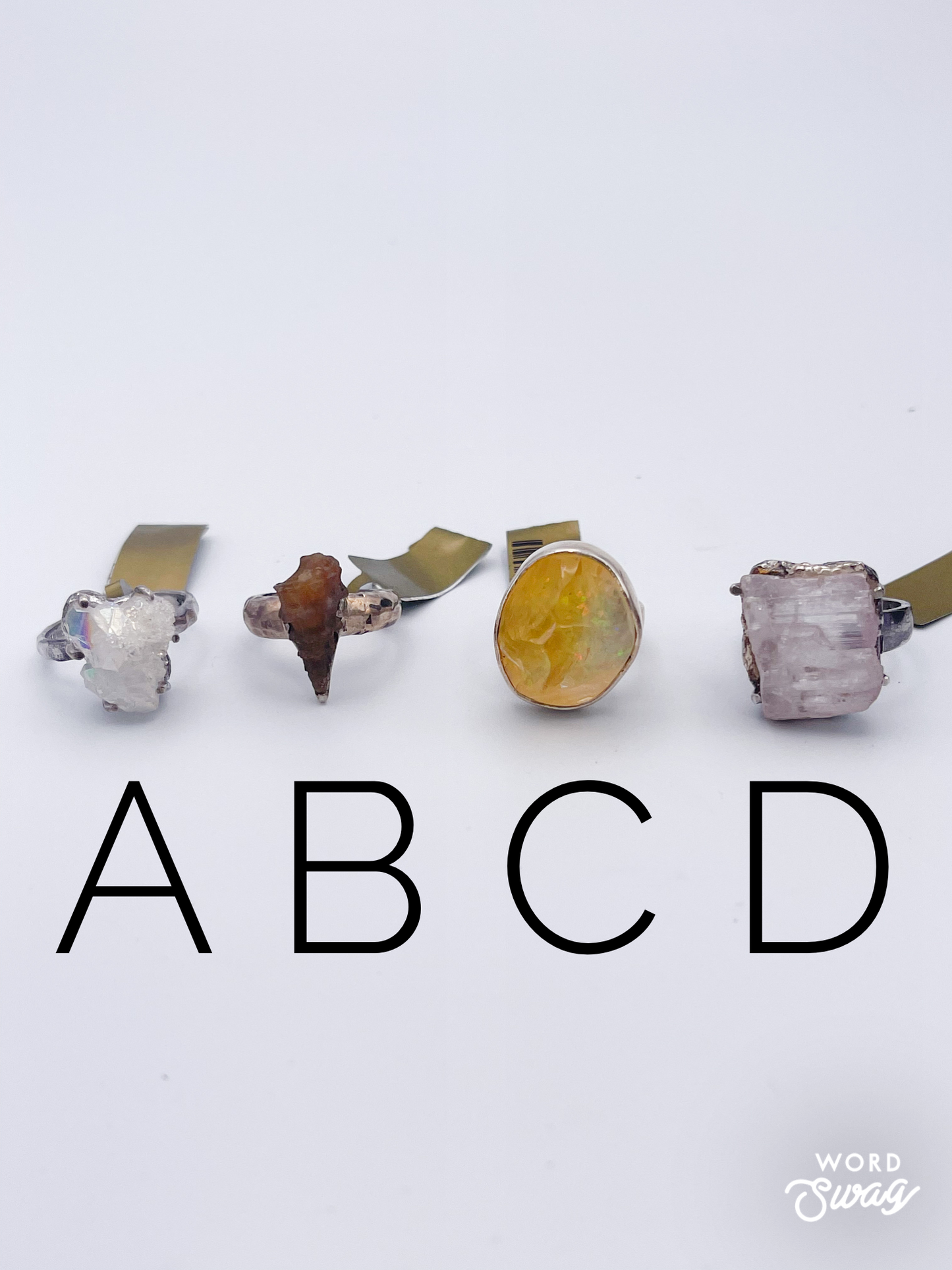 Mix Of Raw Rings-Solid Sterling Silver
