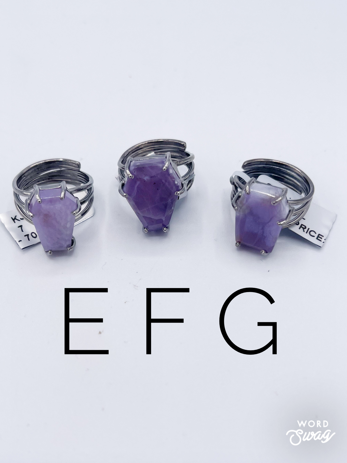 Morado Opal Coffin Prong Set Ring-Solid Sterling Silver