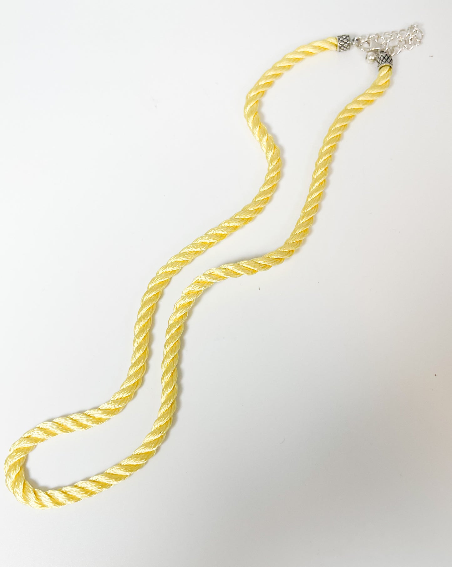 Thick Cord -18in w 2 in extender - Solid Sterling Silver