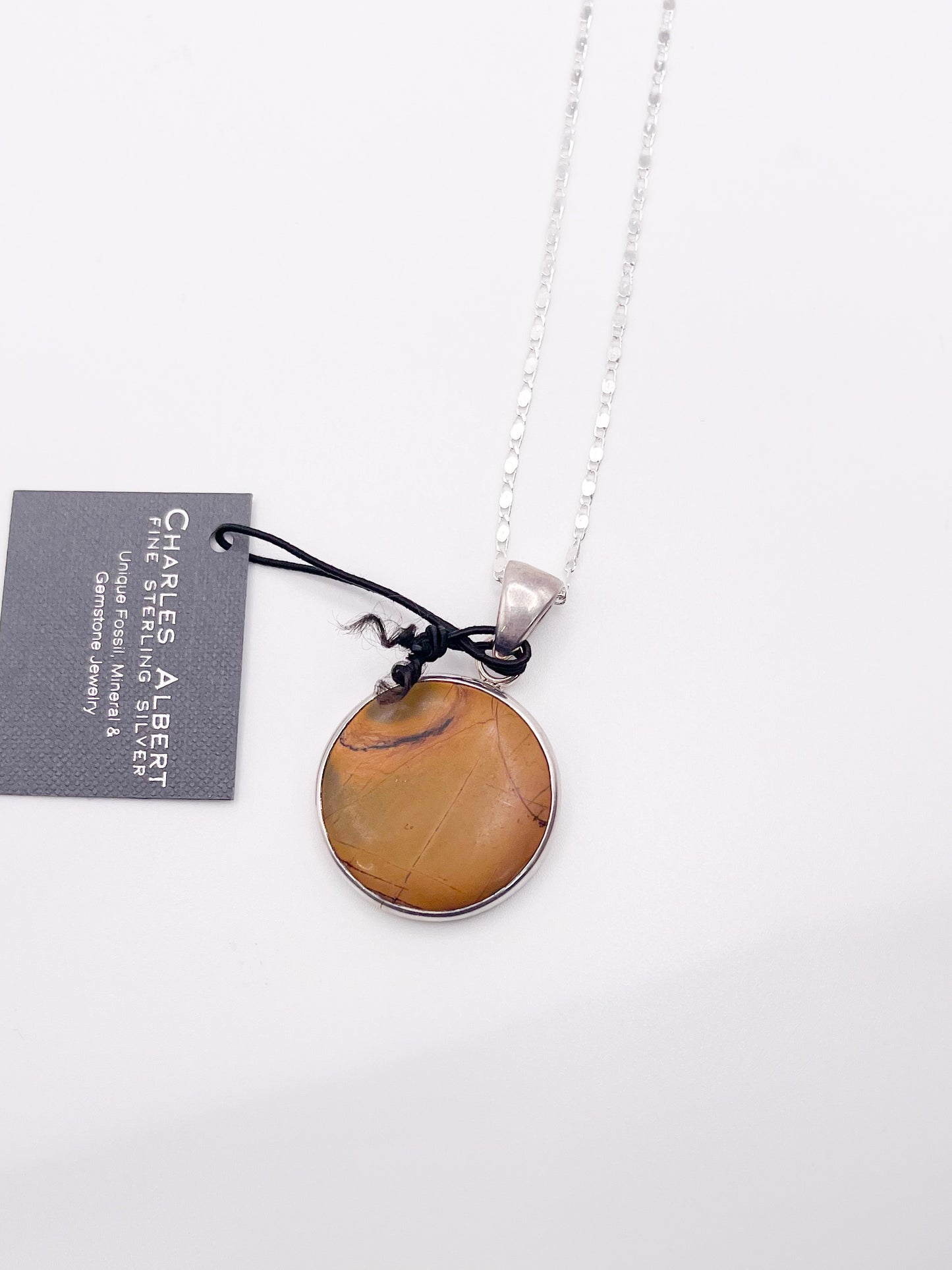 Red Creek Jasper Polkadot Pendant - Solid Sterling Silver