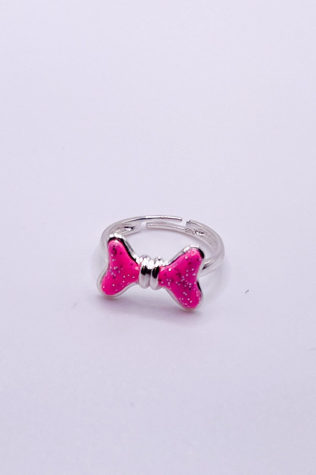Kids Dainty Ring SS-Pink Bow