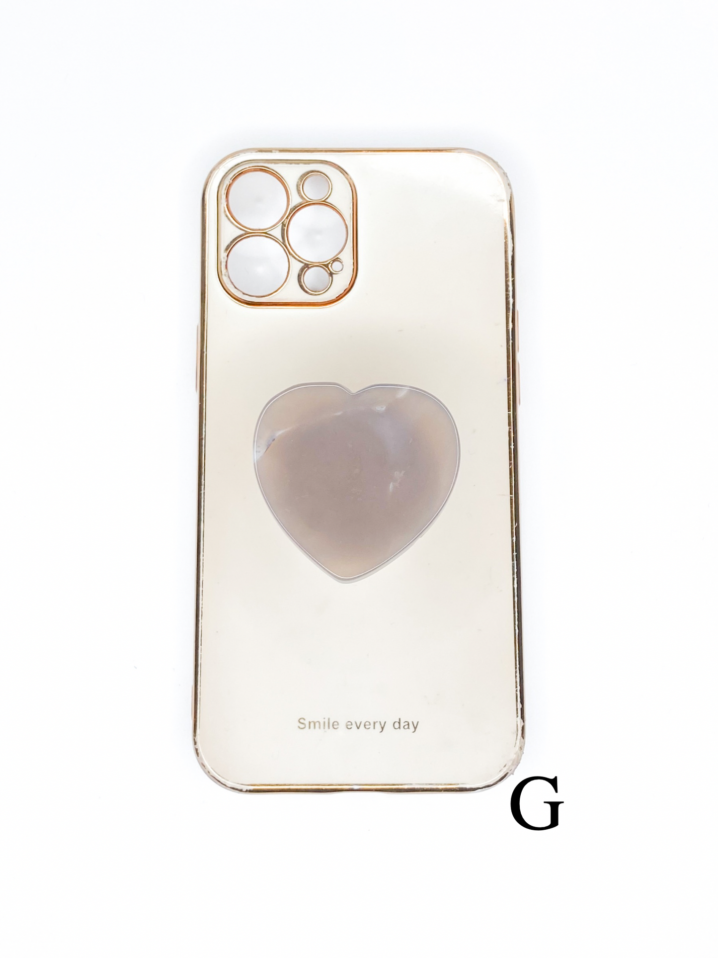 Grey Heart Phone Stone