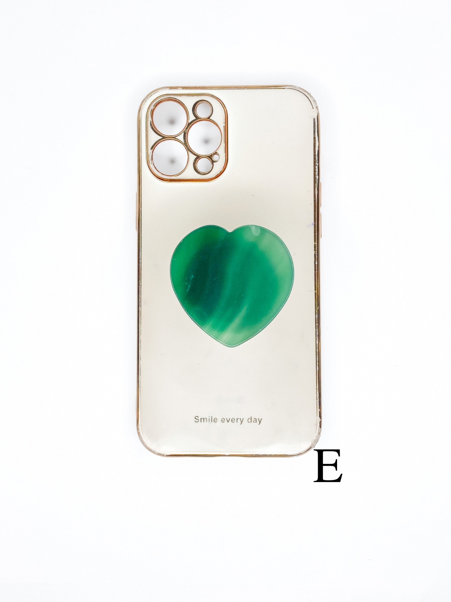 Green Heart Phone Stone