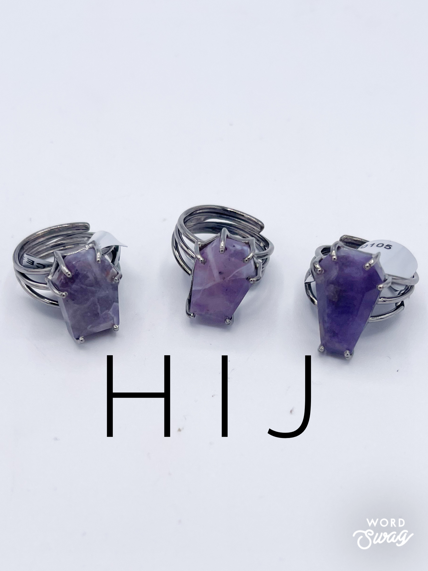 Morado Opal Coffin Prong Set Ring-Solid Sterling Silver