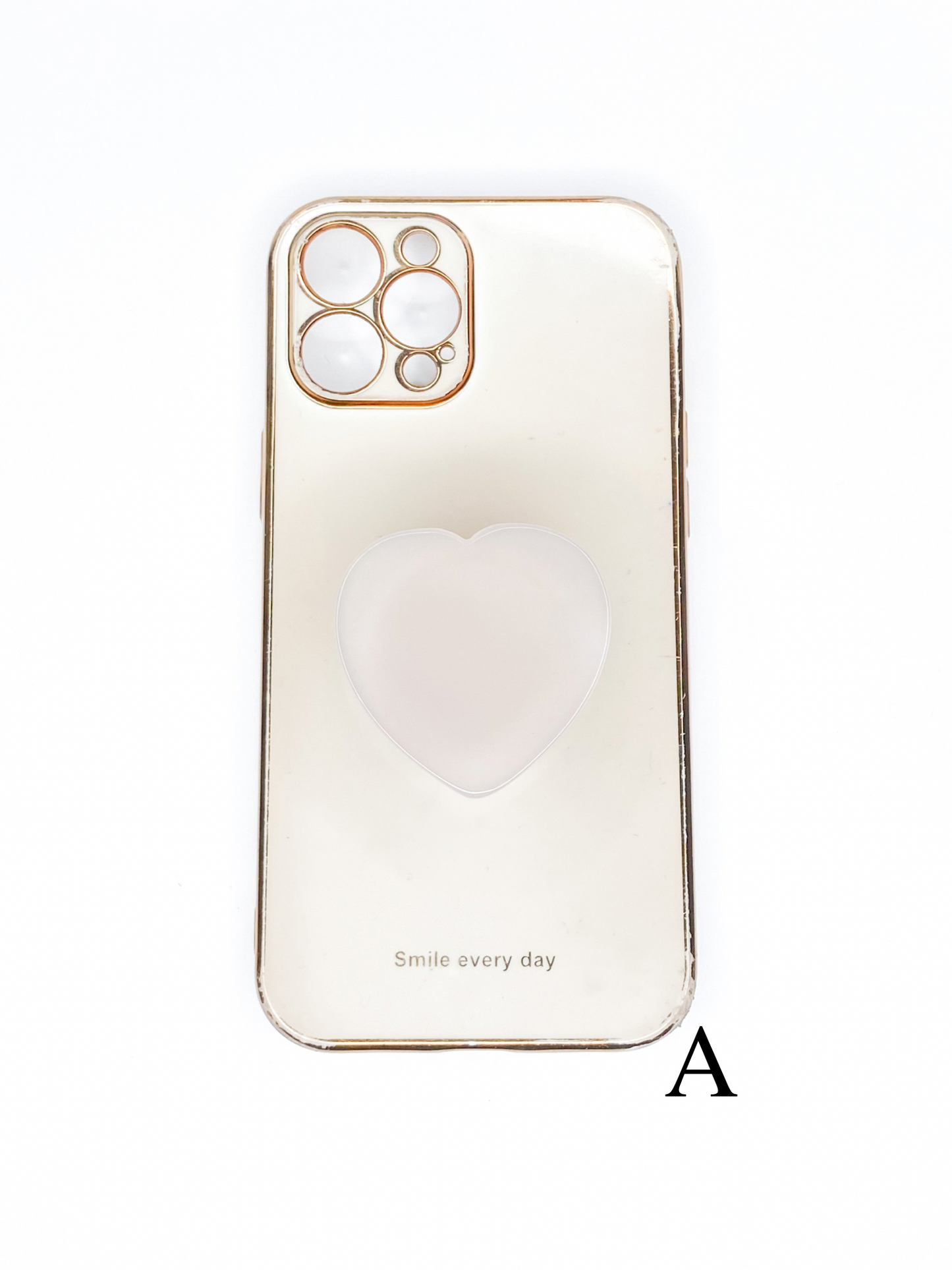 Grey Heart Phone Stone
