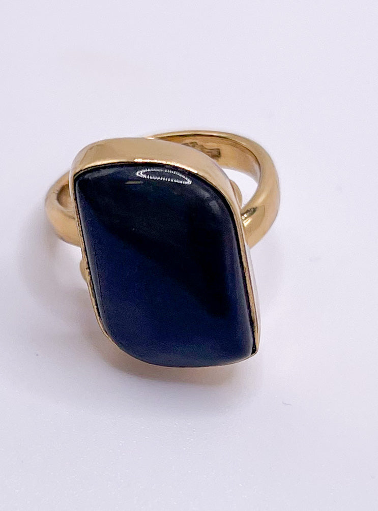 Blue tiger eye Ring-Alchemia