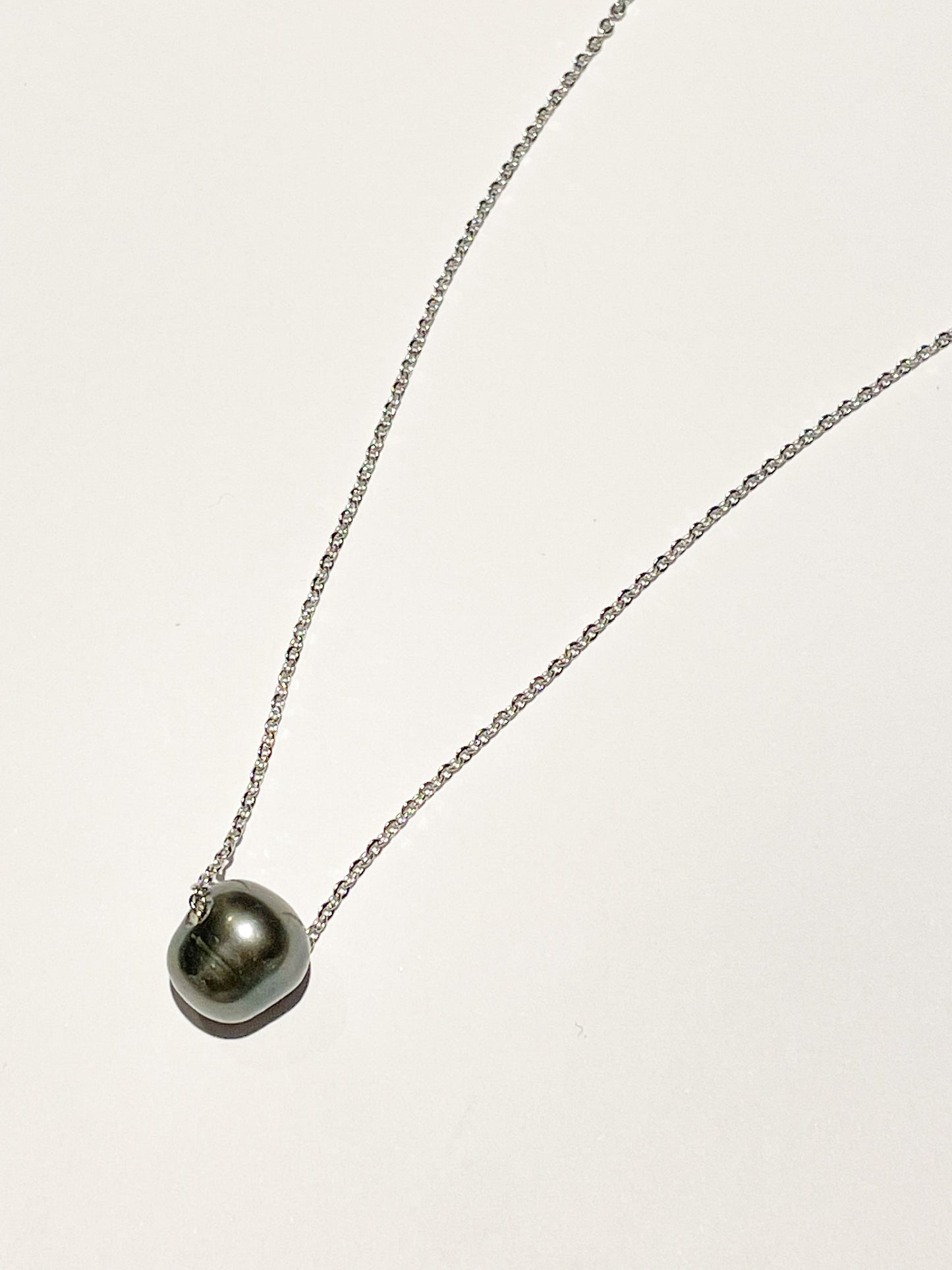 Pearl On A Chain-Solid Sterling Silver