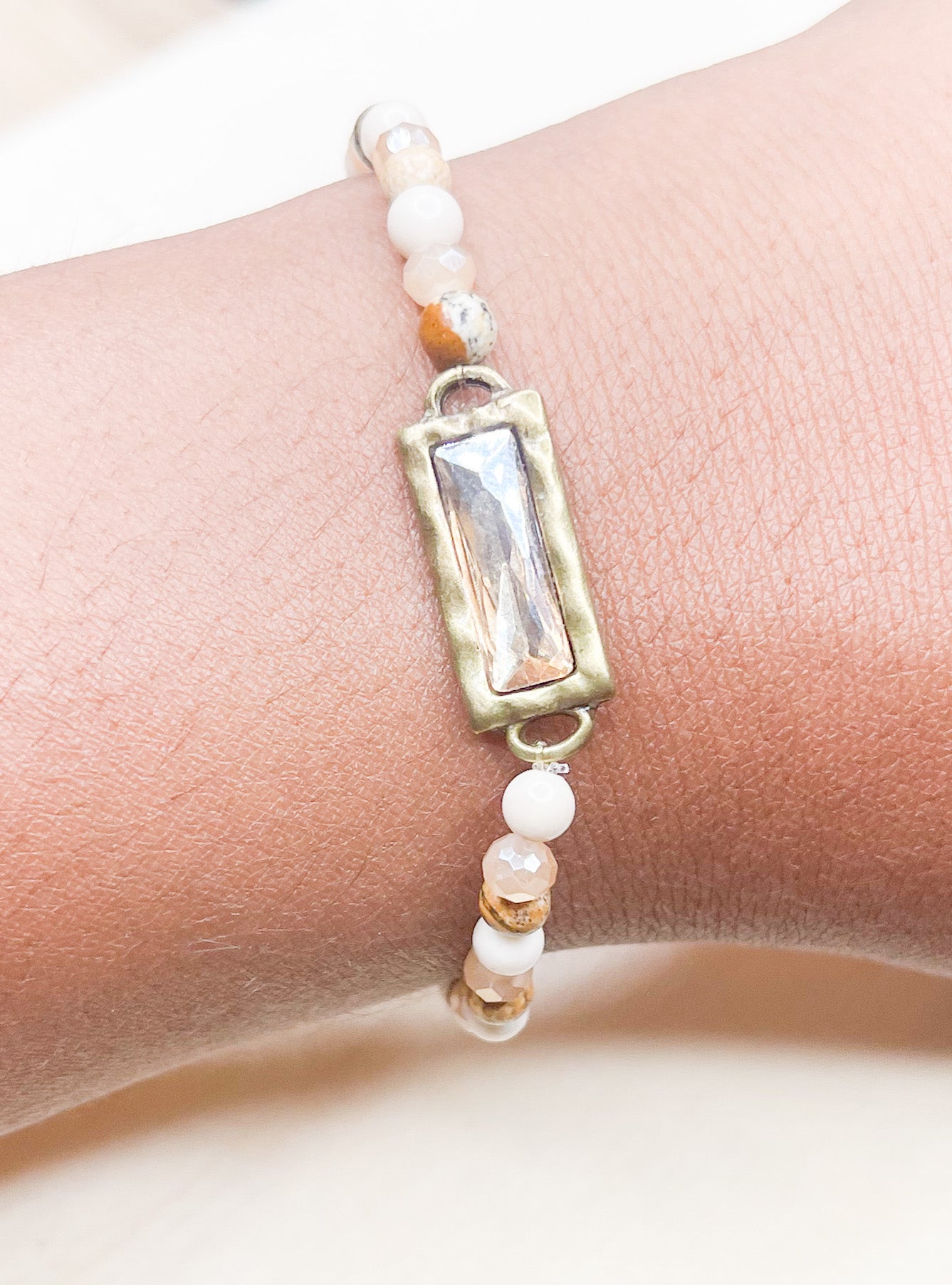Bar Stretch Bracelet - Dainty Grunge