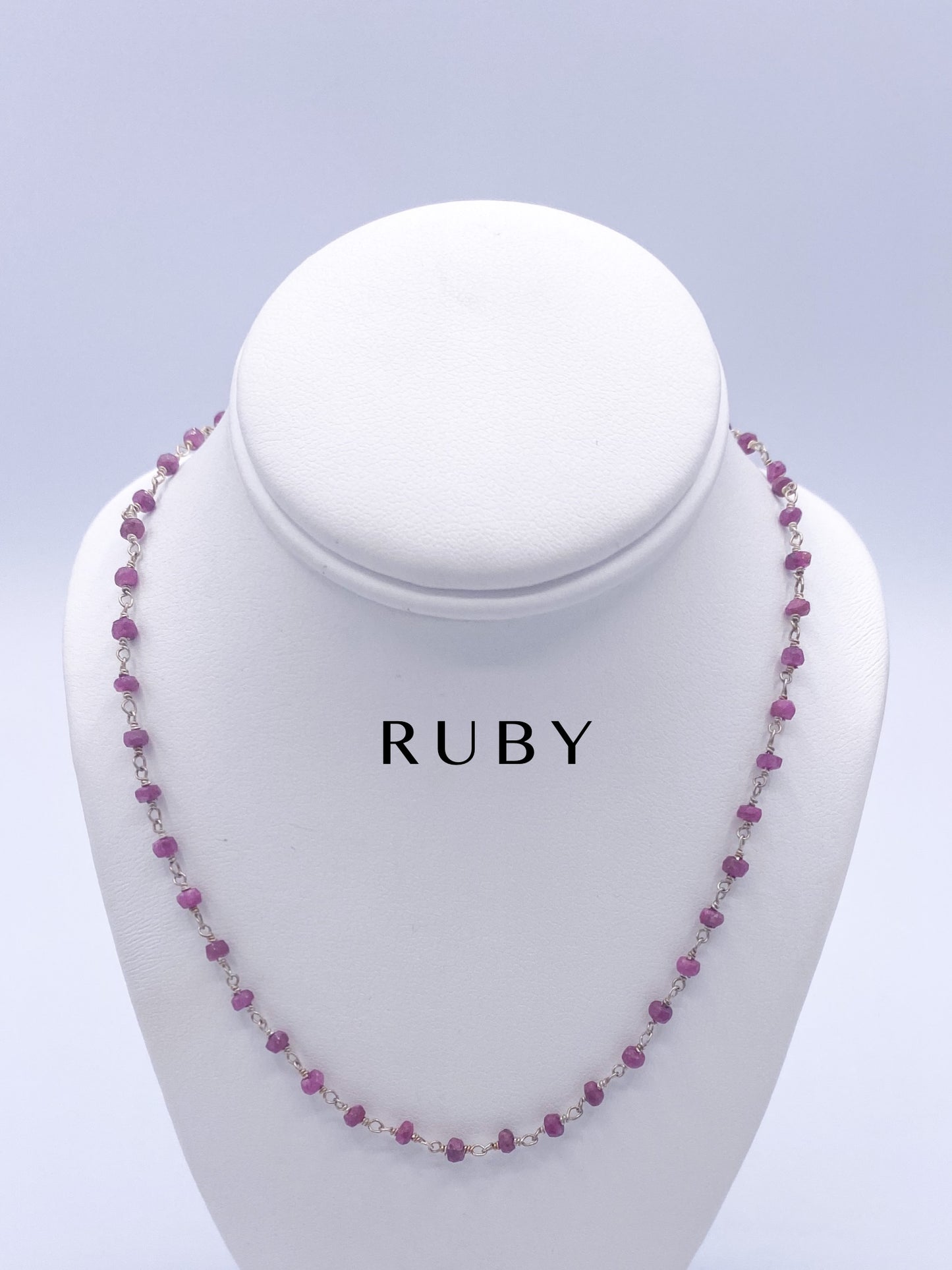 Necklaces With Stones- Solid Sterling Silver