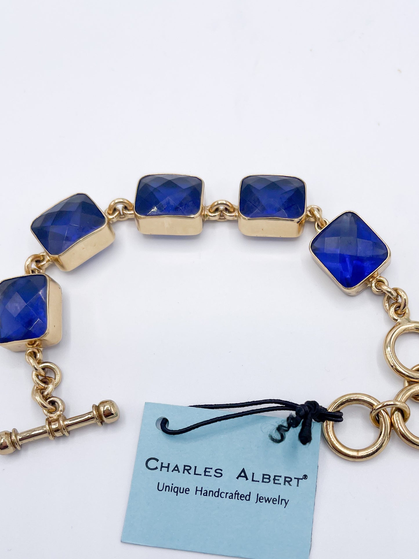 Blue Lab Gem Stone Bracelet-Alchemia