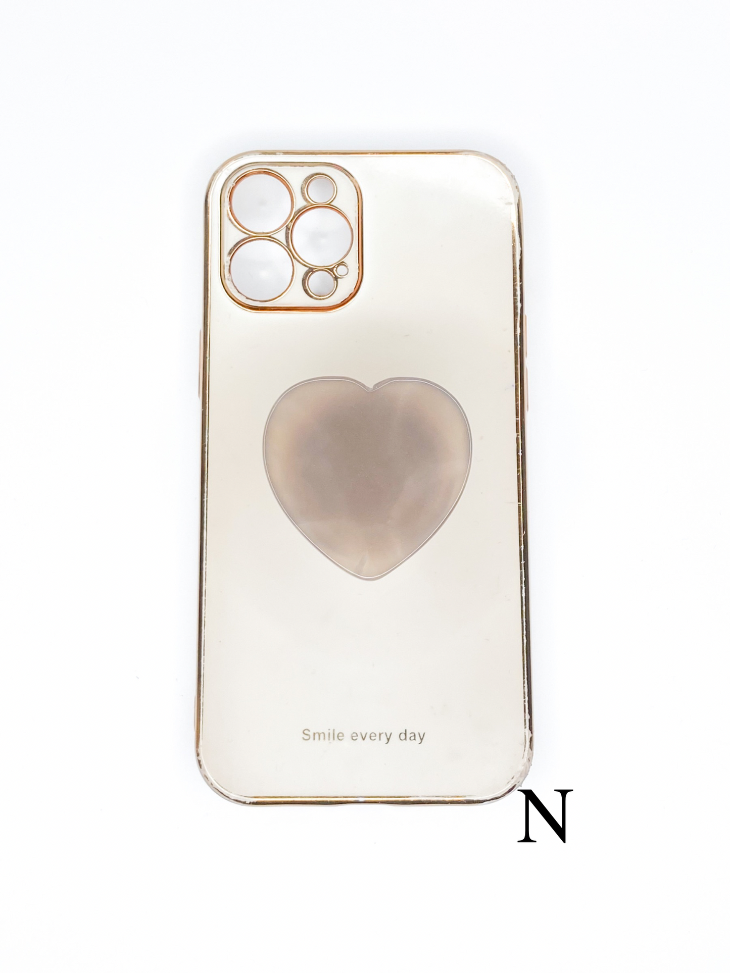 Grey Heart Phone Stone