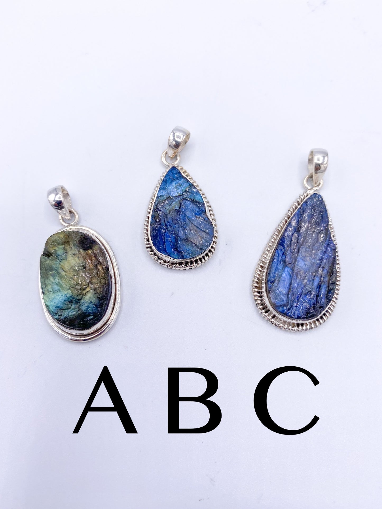 Labradorite Pendant Mix-Solid Sterling Silver