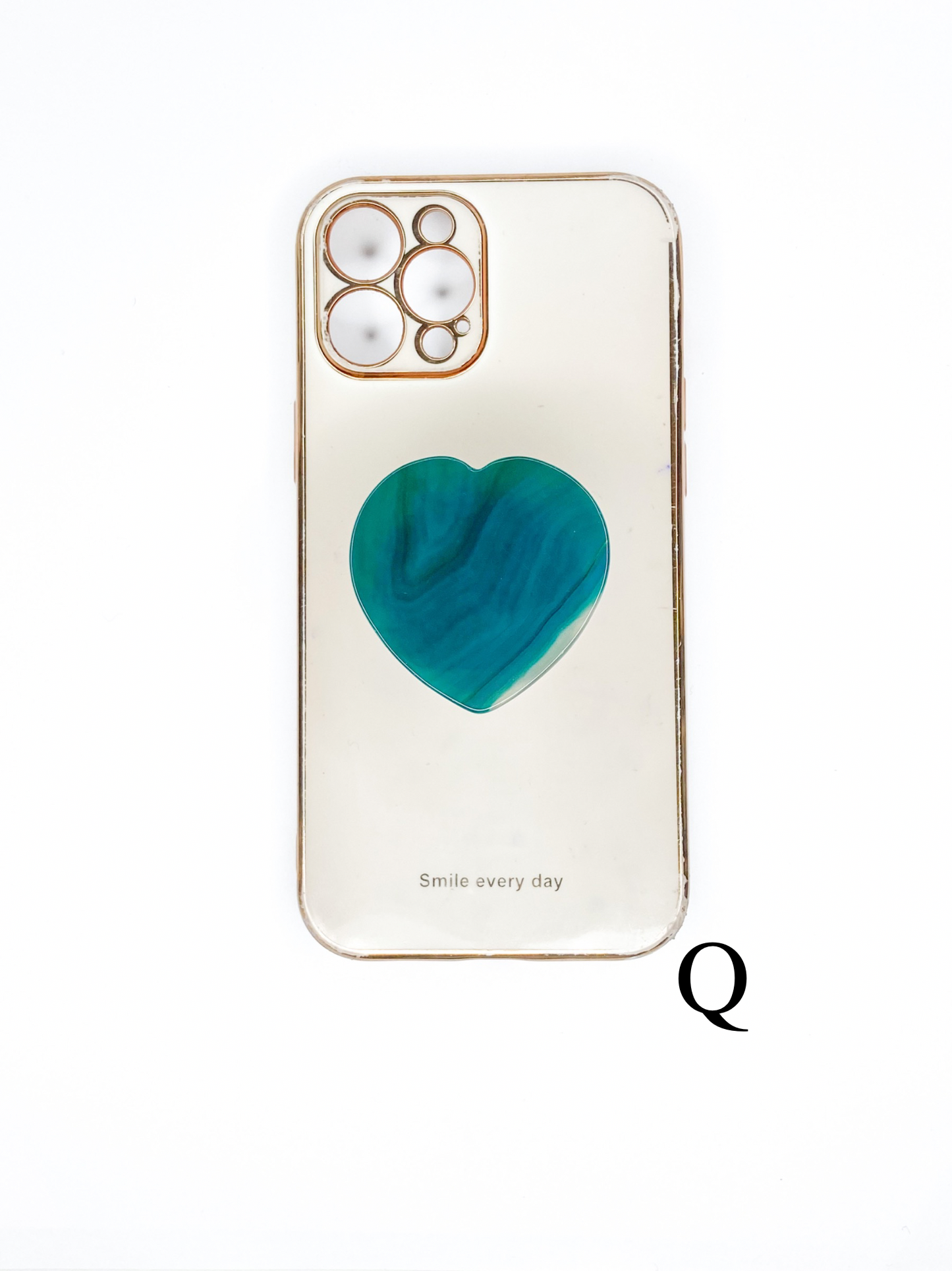 Green Heart Phone Stone
