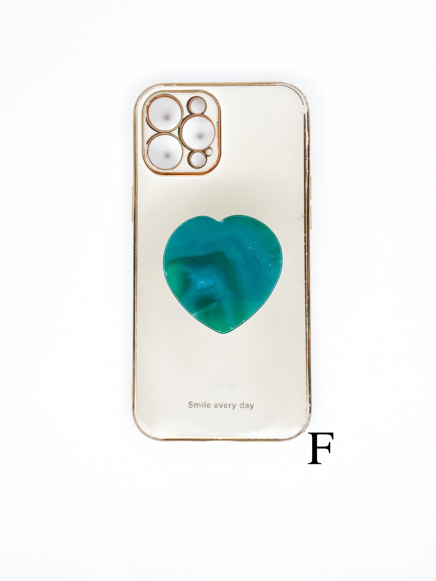 Green Heart Phone Stone