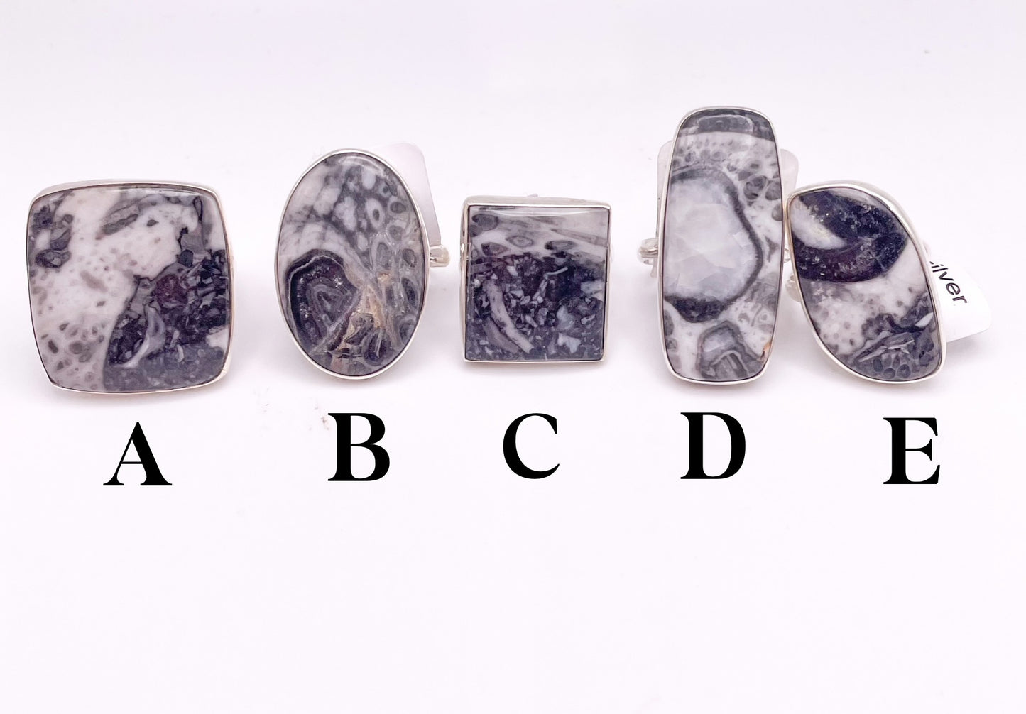 Pinolith Ring - Solid Sterling Silver