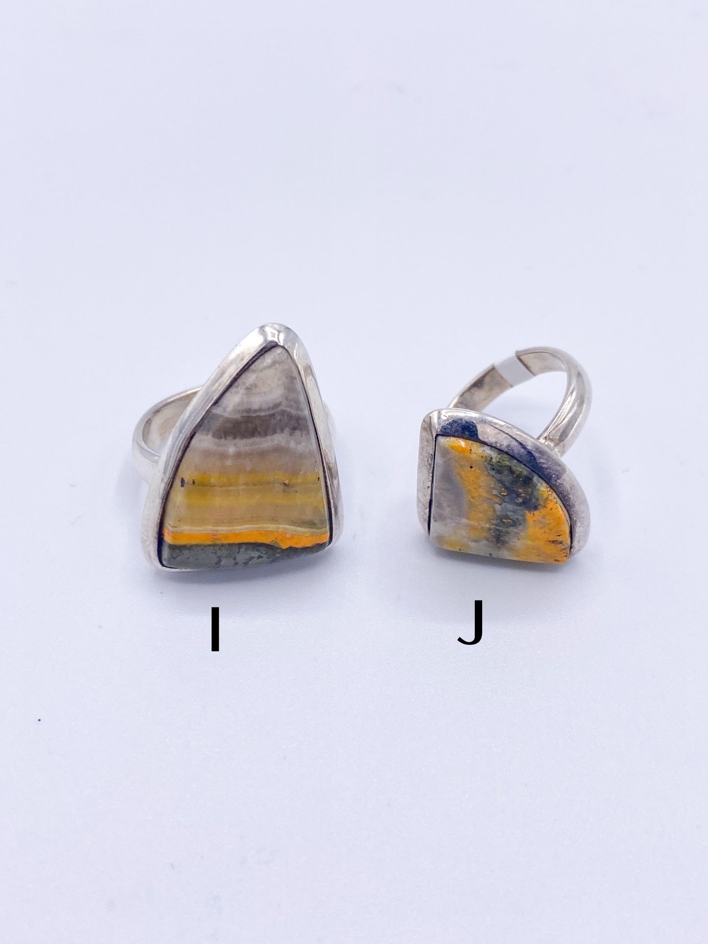 Bumble Bee Jasper Rings Mix-Solid Sterling Silver