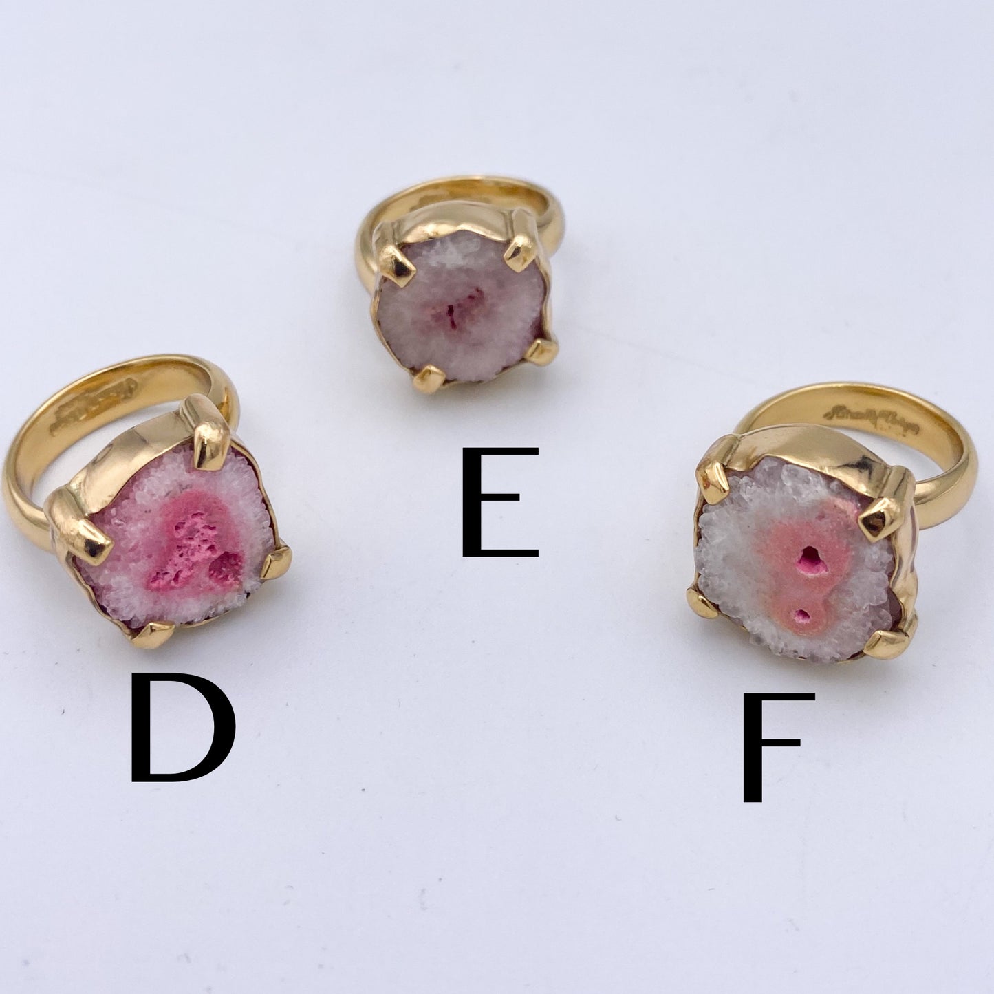 Raw Pink Geo Ring-Alchemia