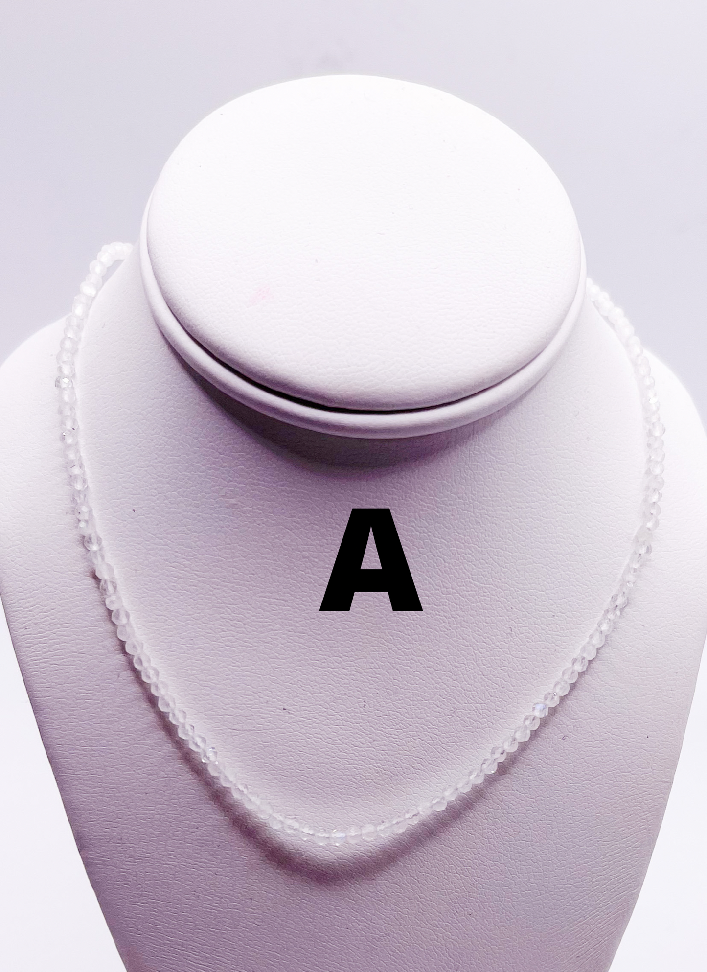 Dainty Stone necklace-Solid Sterling silver