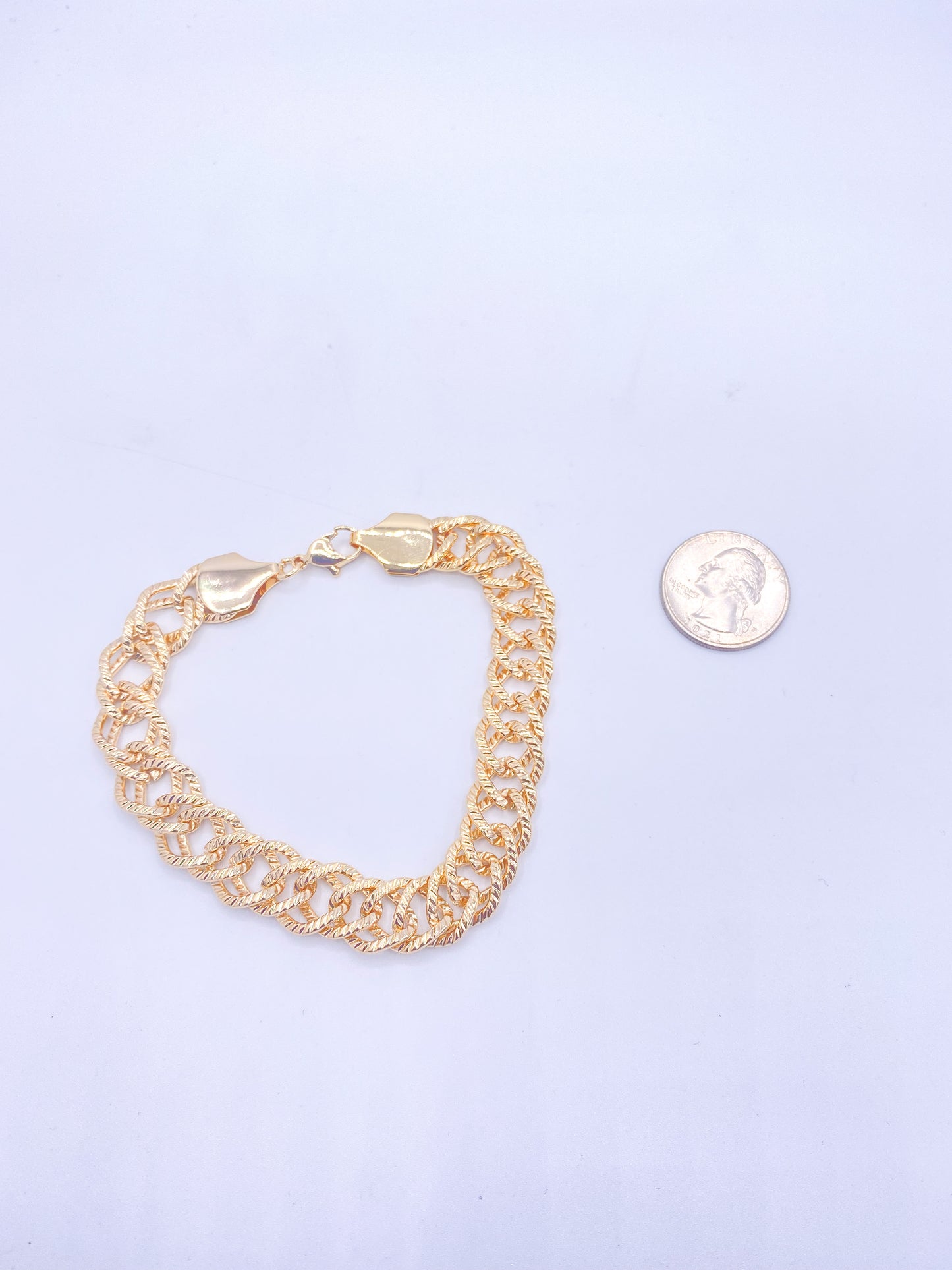 Gold Filled Layered Diamond Bracelet