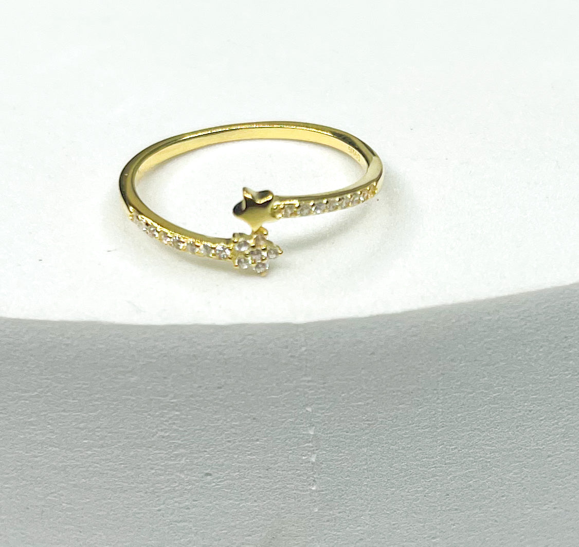 Shooting Star Bypass ring -SSS