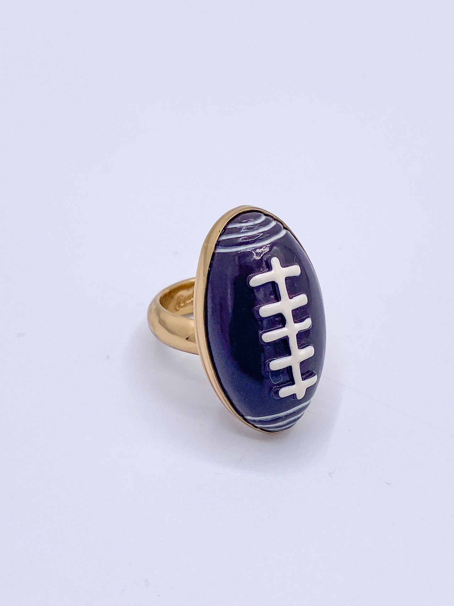 Cameo Football Adjustable Ring - Alchemia