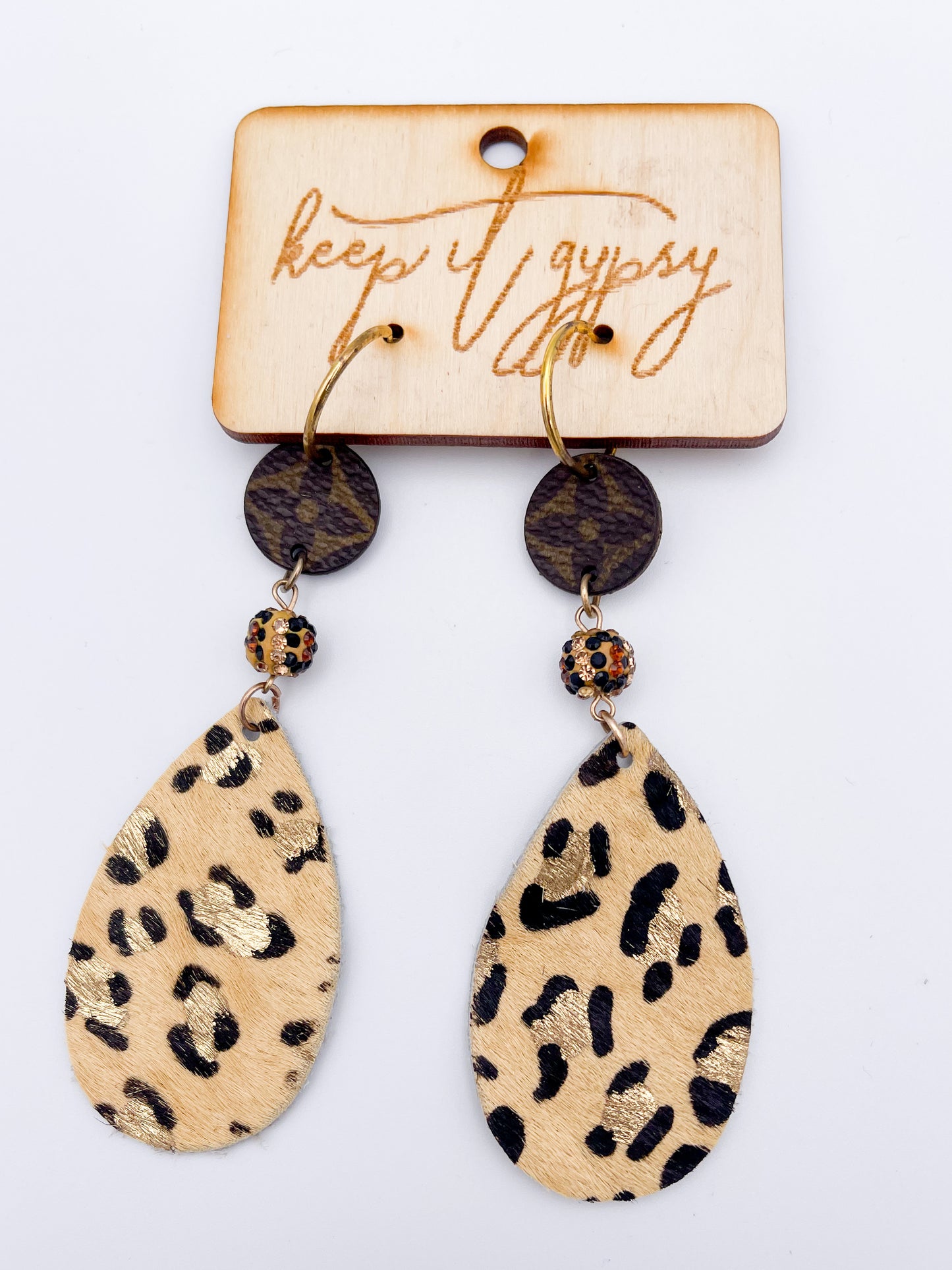 cheetah sparkle dangle - Keep it Gypsy