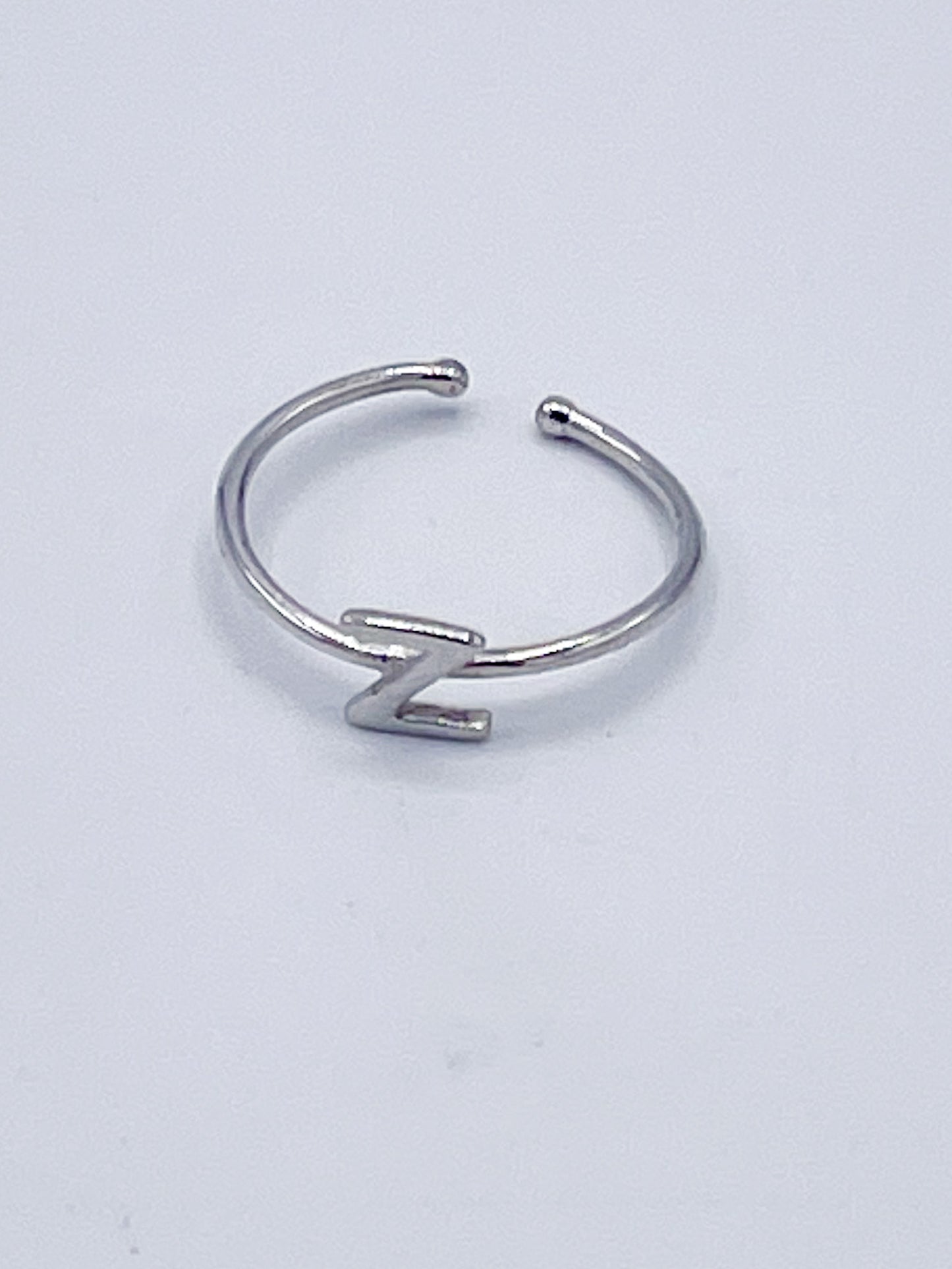 Dainty Initials Midi Rings-Solid Sterling Silver