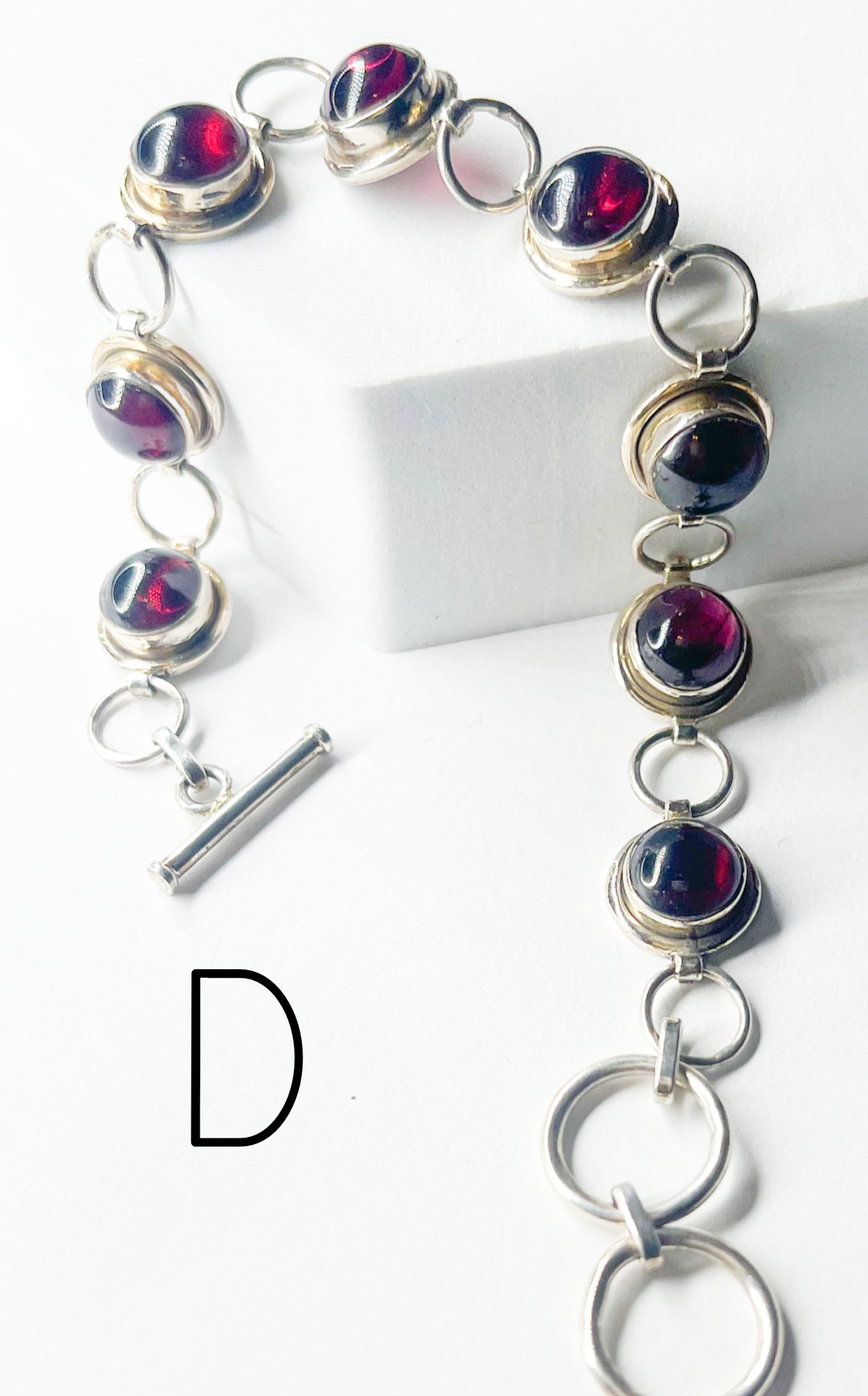 Natural Stone Bracelets - Solid Sterling Silver