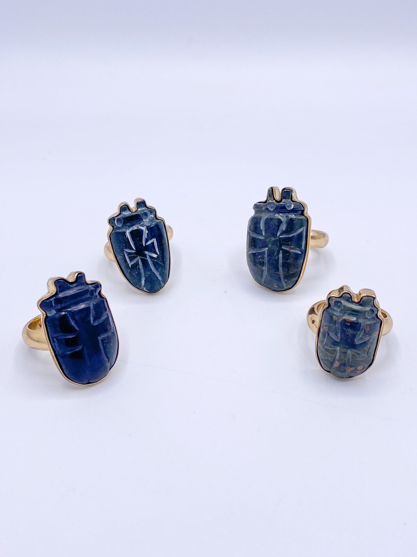Stone Gothic Cross Adjustable Ring - Alchemia