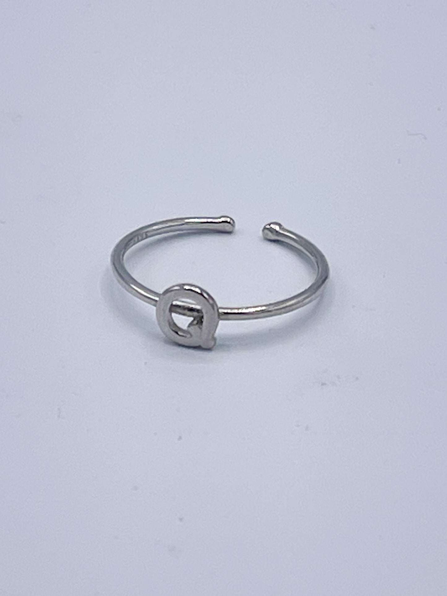 Dainty Initials Midi Rings-Solid Sterling Silver