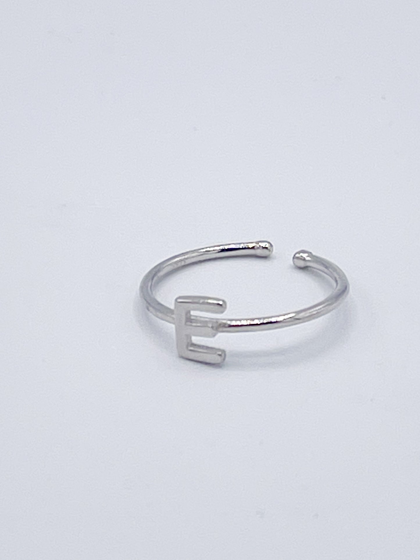 Dainty Initials Midi Rings-Solid Sterling Silver