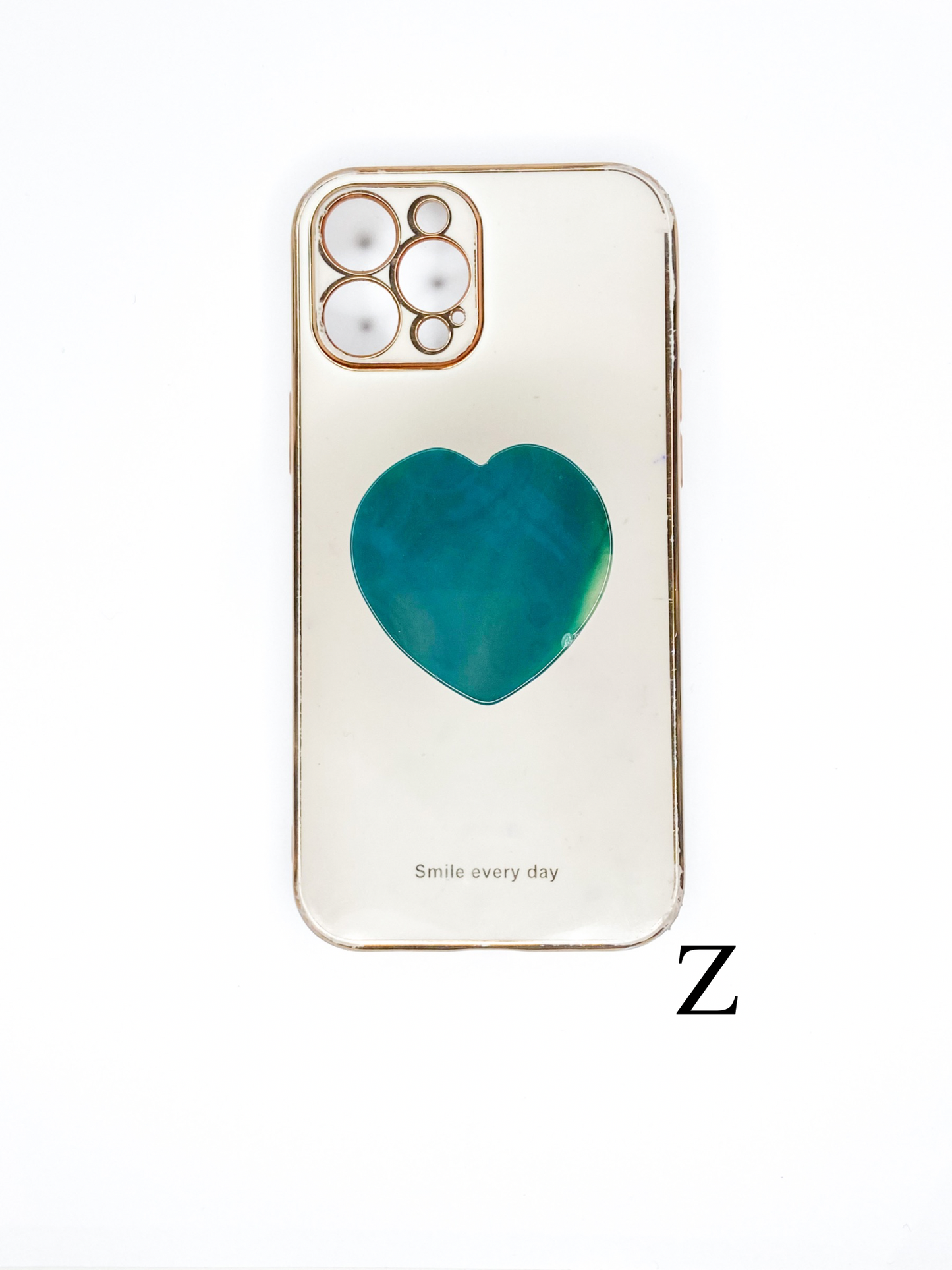 Green Heart Phone Stone