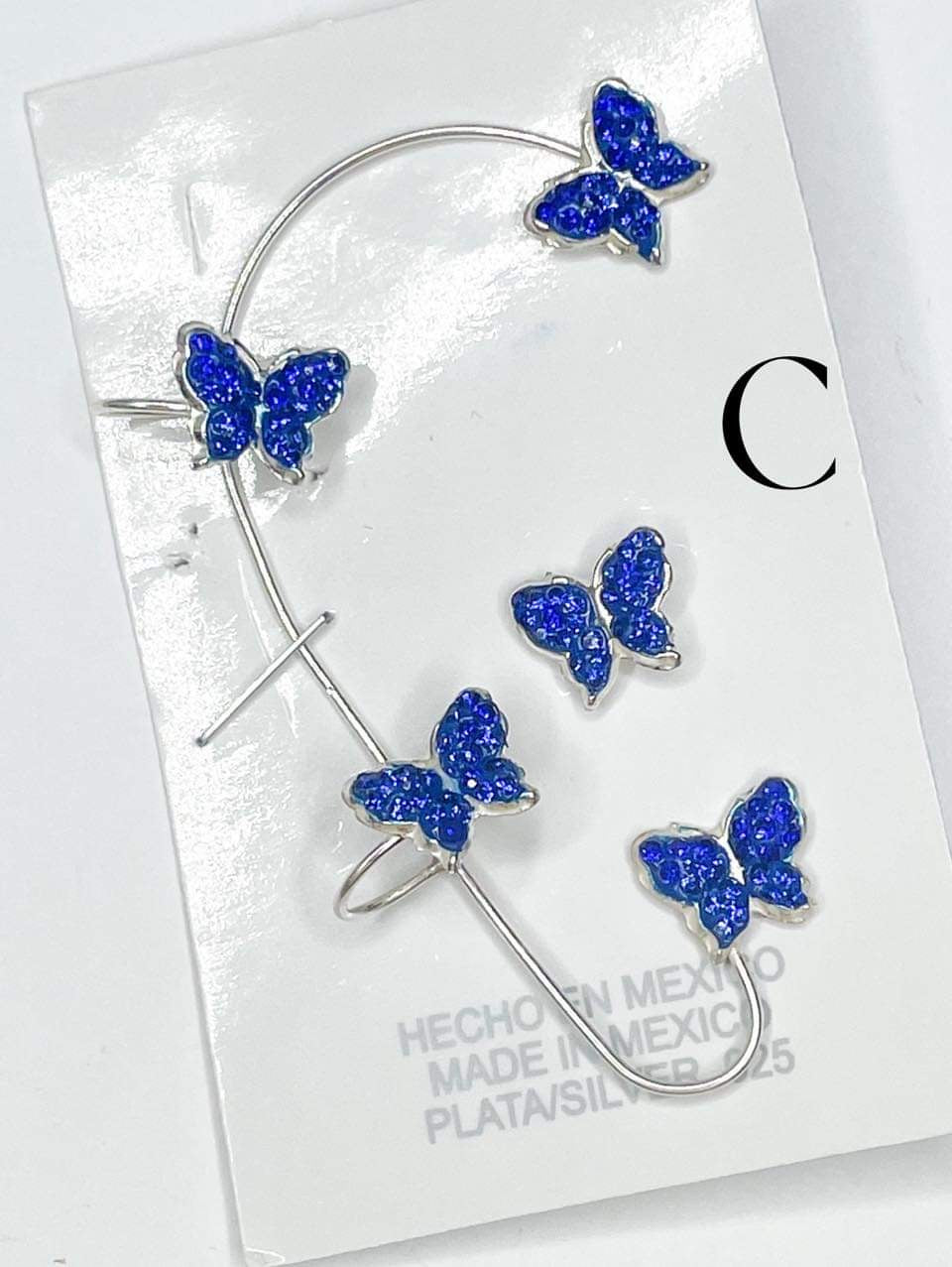 Moasic Ear Cuff Solid Sterling Silver