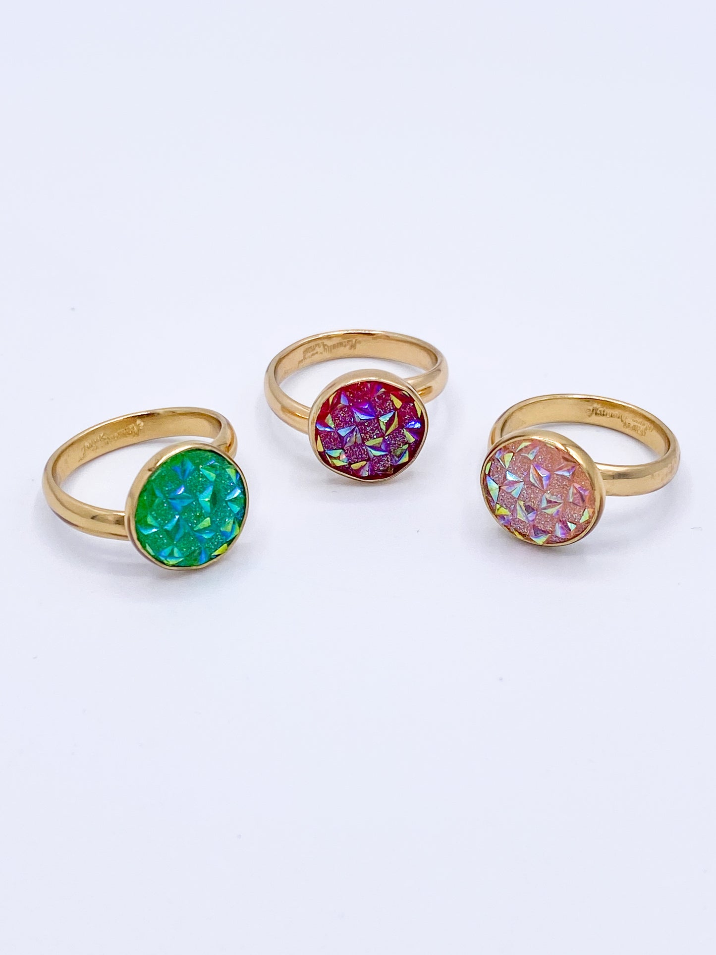 Spiked Colorful Resin Ring - Alchemia