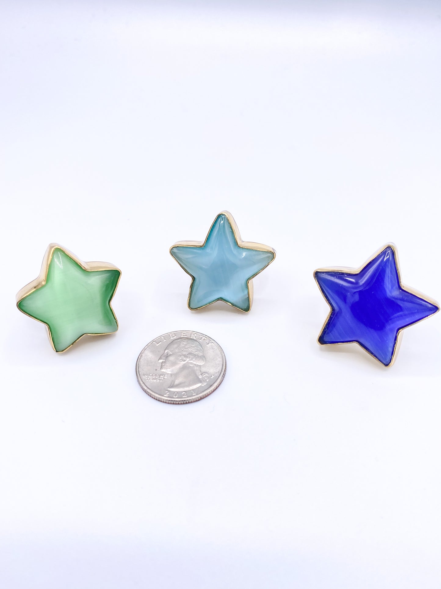 Fiberoptic Star Adjustable Ring -Alchemia