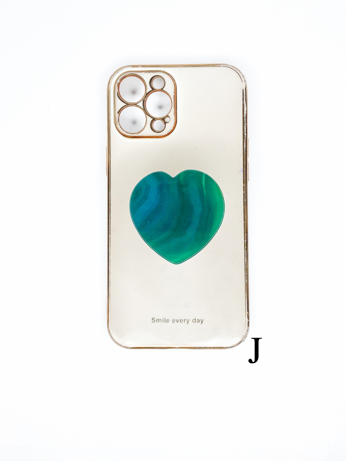 Green Heart Phone Stone