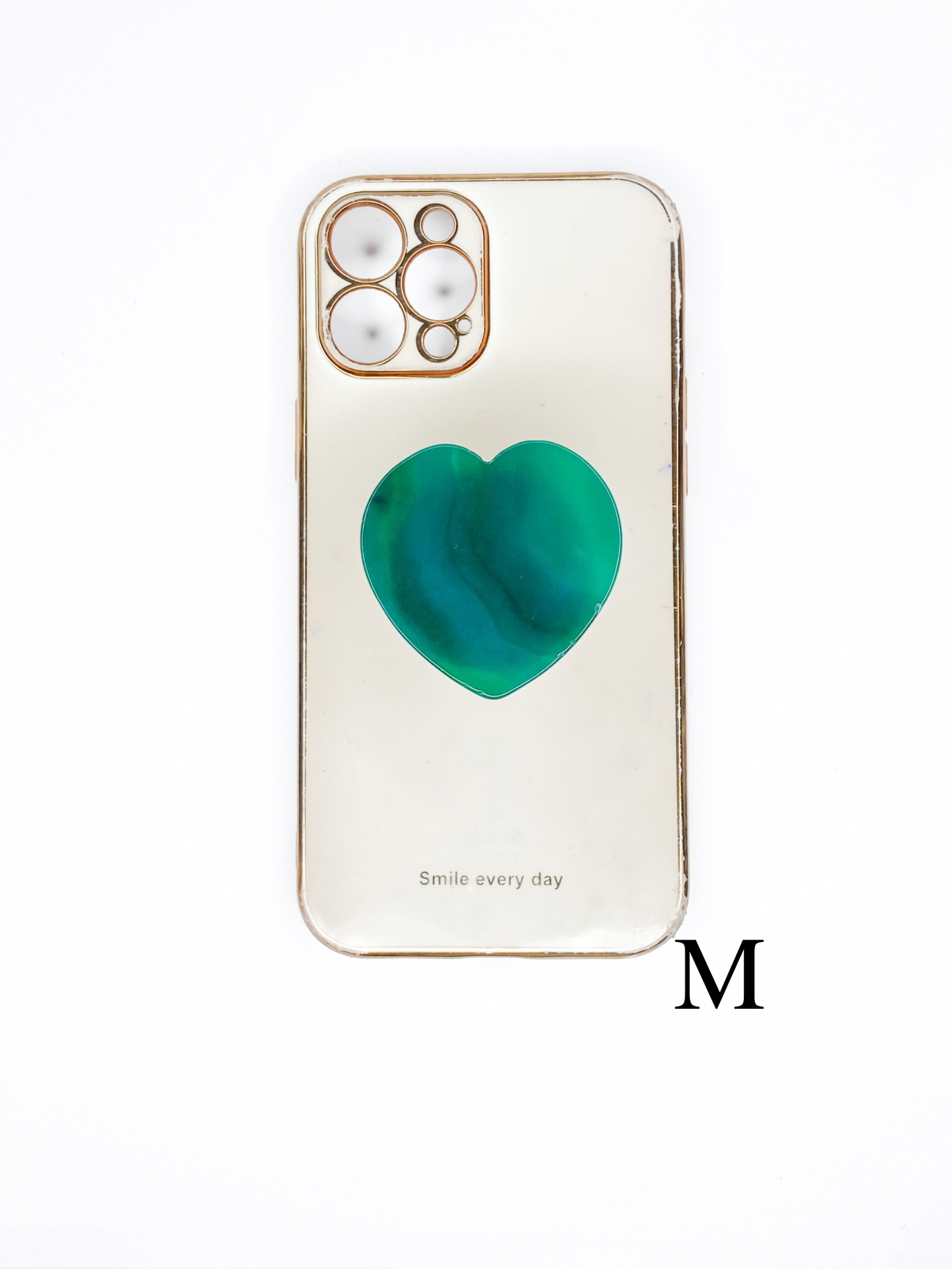 Green Heart Phone Stone