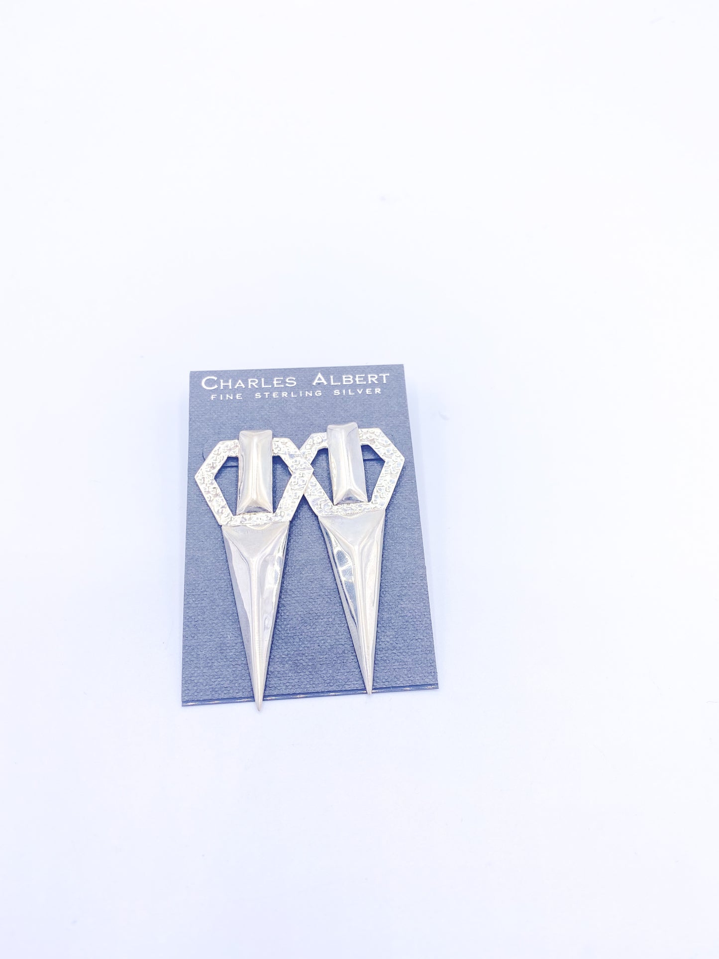 Solid Aztec Style Studs - Solid Sterling Silver