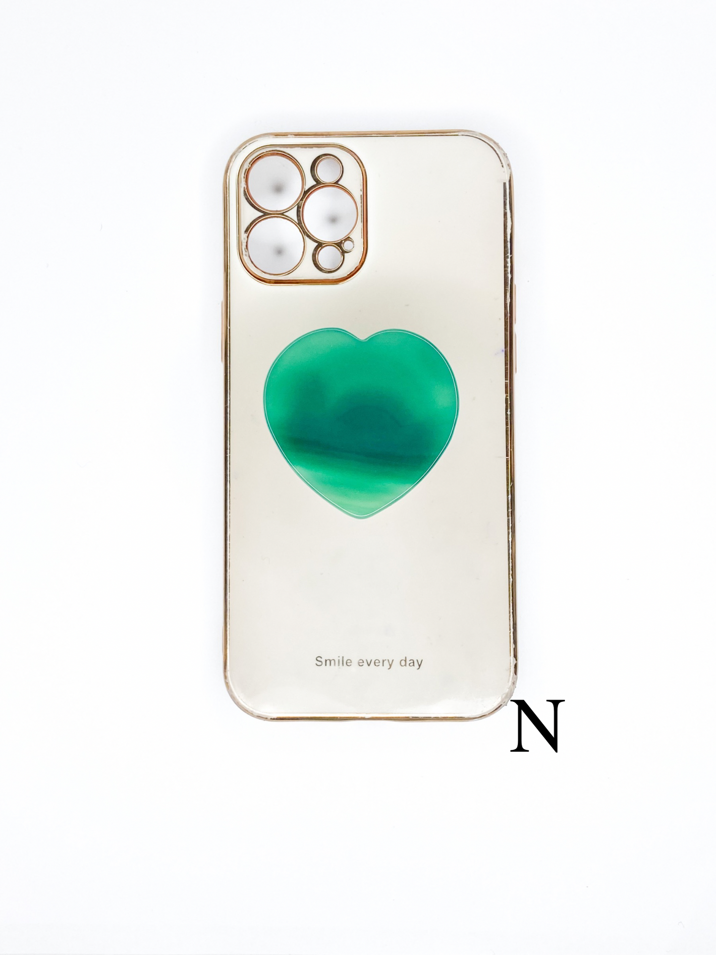 Green Heart Phone Stone