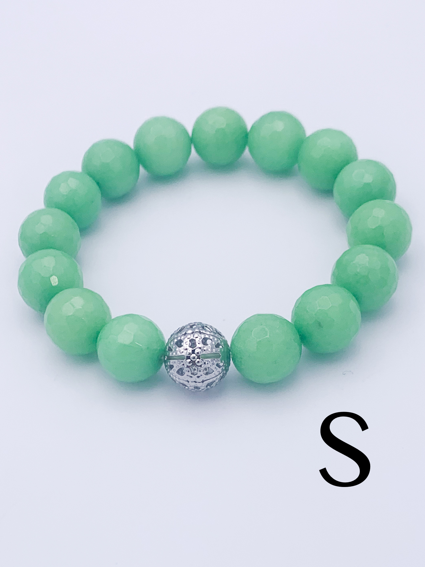Green Quartz Stretch Bracelet - 177