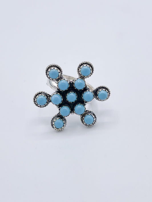 Arizona Turquoise Dainty Ring-Solid Sterling Silver