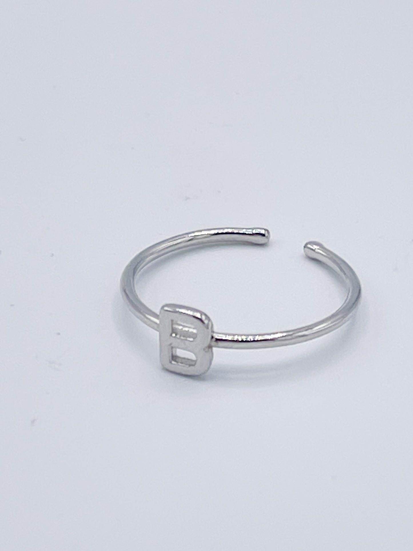 Dainty Initials Midi Rings-Solid Sterling Silver